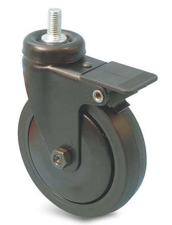 Guitel Hervieu Braked Swivel Castor Wheel, 40kg Capacity, 50mm Wheel [346520]; 239-1410