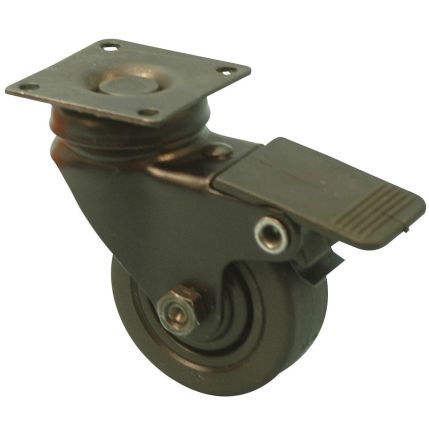 Guitel Hervieu Braked Swivel Castor Wheel, 40kg Capacity, 50mm Wheel [366520]; 239-1415