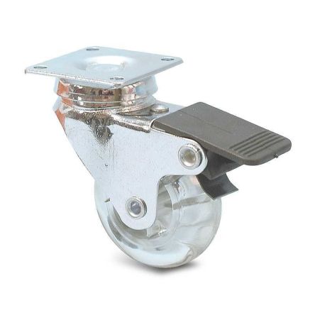 Guitel Hervieu Braked Swivel Castor Wheel, 40kg Capacity, 50mm Wheel [366524]; 239-1416