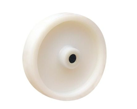 Guitel Hervieu White Polypropylene Impact Resistant Trolley Wheel, 150kg [87-410-100R12]; 239-1423