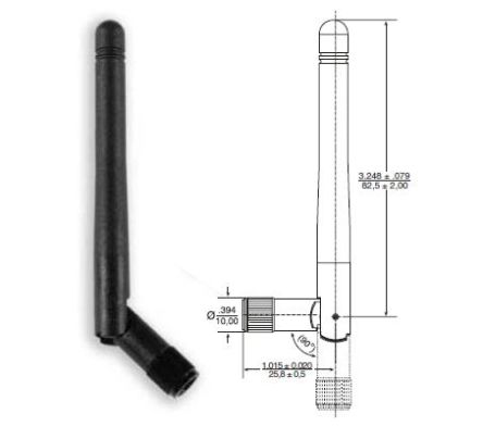 Ewon FAC90701_0000 Stubby WiFi Antenna, WiFi [FAC90701_0000]; 239-1432