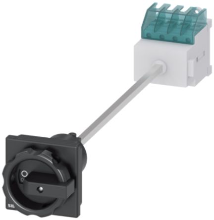 Siemens 3P Pole Panel Mount Non-Fused Switch Disconnector - 16A Maximum Current, 7.5kW Power Rating, IP65 [3LD2015-0TK51]; 239-2616