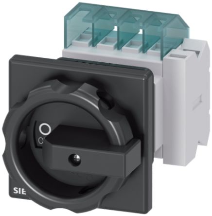Siemens 4P Pole Panel Mount Non-Fused Switch Disconnector - 16A Maximum Current, 7.5kW Power Rating, IP65 [3LD2054-2EP51]; 239-2620