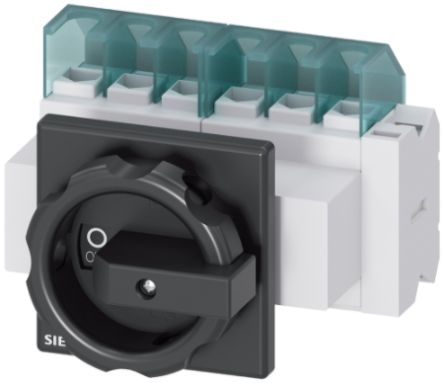 Siemens 6P Pole Panel Mount Non-Fused Switch Disconnector - 25A Maximum Current, 9.5kW Power Rating, IP65 [3LD2103-4VP51]; 239-2623