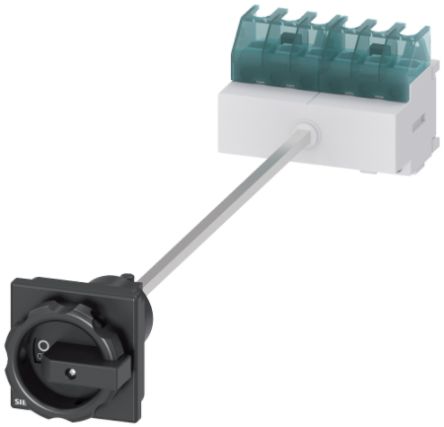 Siemens 6P Pole Panel Mount Non-Fused Switch Disconnector - 25A Maximum Current, 9.5kW Power Rating, IP65 [3LD2113-3VK51]; 239-2625