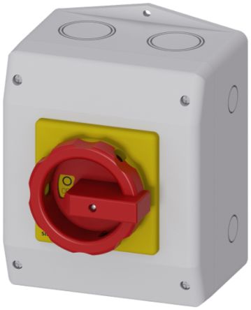 Siemens 6P Pole Panel Mount Non-Fused Switch Disconnector - 25A Maximum Current, 9.5kW Power Rating, IP65 [3LD2165-3VB53]; 239-2637