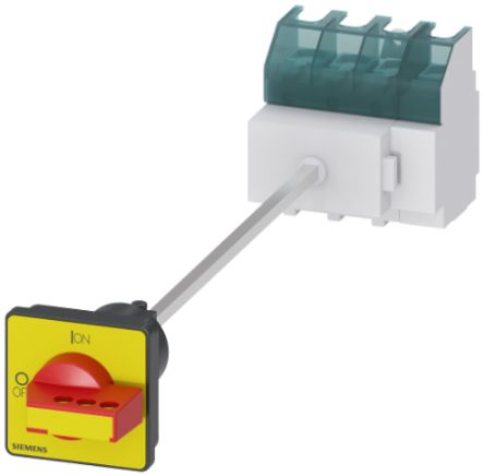 Siemens 4P Pole Panel Mount Non-Fused Switch Disconnector - 63A Maximum Current, 22kW Power Rating, IP65 [3LD2517-1TL13]; 239-2647