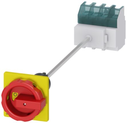 Siemens 4P Pole Panel Mount Non-Fused Switch Disconnector - 63A Maximum Current, 22kW Power Rating, IP65 [3LD2545-1TL53]; 239-2649