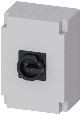 Siemens 3P Pole Panel Mount Non-Fused Switch Disconnector - 125A Maximum Current, 45kW Power Rating, IP65 [3LD2866-1GP51]; 239-2659