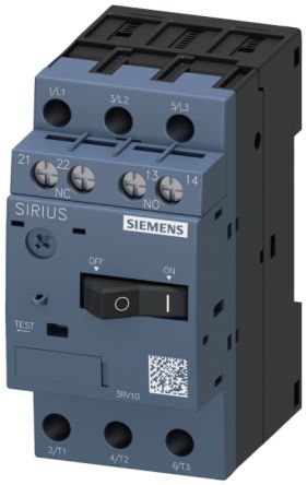 Siemens 12 A SIRIUS 3RV Motor Protection Circuit Breaker, 690 V [3RV1011-1KA15]; 239-2665