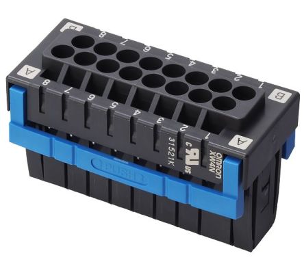 Omron, 3.5mm Pitch, 16 Way, Pluggable Terminal Block, Plug, Through Hole, XW4N-16D2-S [XW4N-16D2-S]; 239-5002
