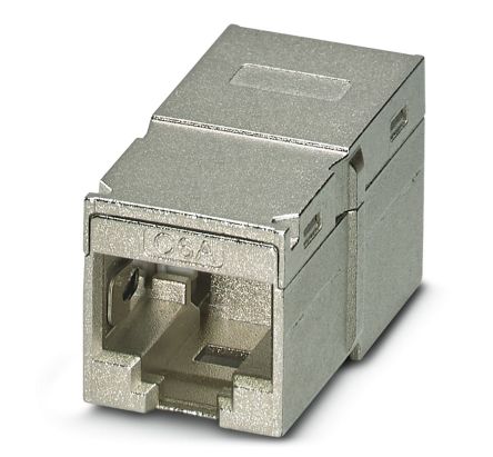 Phoenix Contact CUC-I-D1ZNI-S/R4GC8 Series 2-Port RJ45 Coupler, Cat6a, 360° Shielded [1041760]; 239-5027
