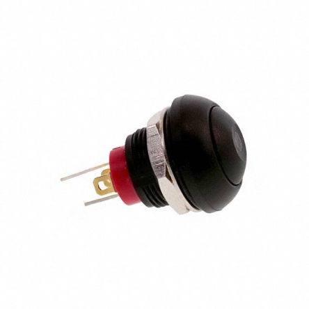 TE Connectivity PB6 Series Illuminated Push Button Switch, (On)-Off, Panel Mount, SPST - NO, Red LED, 50 V dc, 125V ac, [PB6B2FM2M1CAL03]; 239-6383