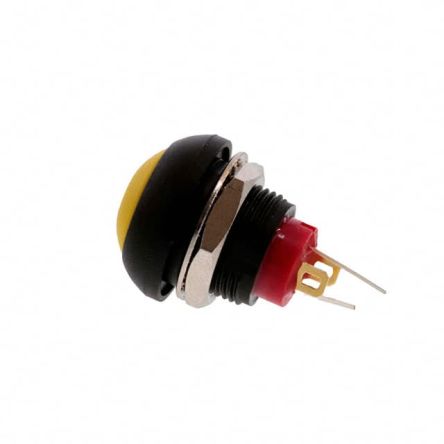 TE Connectivity PB6 Series Illuminated Push Button Switch, (On)-Off, Panel Mount, SPST - NO, Red LED, 50 V dc, 125V ac, [PB6B2FM5M1CAL03]; 239-6474