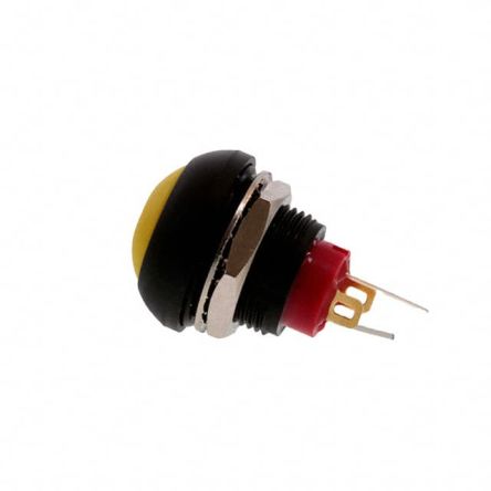 TE Connectivity PB6 Series Illuminated Push Button Switch, (On)-Off, Panel Mount, SPST - NO, Green LED, 50 V dc, 125V [PB6B2FM5M1CAL06]; 239-6487