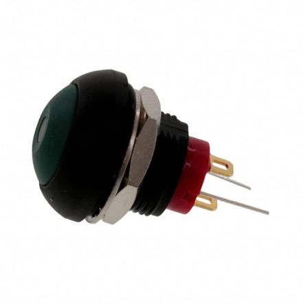 TE Connectivity PB6 Series Illuminated Push Button Switch, (On)-Off, Panel Mount, SPST - NO, Green LED, 50 V dc, 125V [PB6B2FM6M1CAL06]; 239-6532