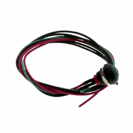 TE Connectivity PB6 Series Illuminated Push Button Switch, (On)-Off, Panel Mount, SPST - NO, Green LED, 50 V dc, 125V [PB6B2FM6M1CAL06Y500]; 239-6538