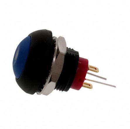 TE Connectivity PB6 Series Illuminated Push Button Switch, (On)-Off, Panel Mount, SPST - NO, Red LED, 50 V dc, 125V ac, [PB6B2FM7M1CAL03]; 239-6566