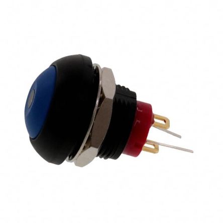 TE Connectivity PB6 Series Illuminated Push Button Switch, (On)-Off, Panel Mount, SPST - NO, Green LED, 50 V dc, 125V [PB6B2FM7M1CAL06]; 239-6580