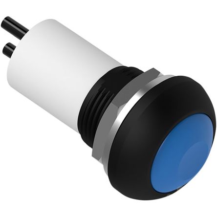 TE Connectivity PB6 Series Illuminated Push Button Switch, (On)-Off, Panel Mount, SPST - NO, Green LED, 50 V dc, 125V [PB6B2FM7M1CAL06S500]; 239-6582