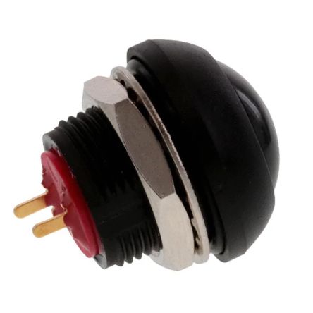 TE Connectivity PB6 Series Push Button Switch, (On)-Off, Panel Mount, SPST - NO, 50 V dc, 125V ac, IP68 [PB6B2RS2M4CAL00]; 239-6676