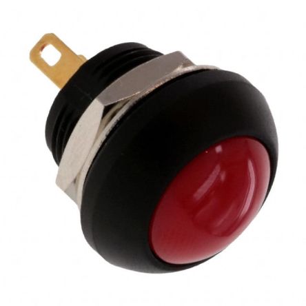 TE Connectivity PB6 Series Push Button Switch, (On)-Off, Panel Mount, SPST - NO, 50 V dc, 125V ac, IP68 [PB6B2RS3M2CAL00]; 239-6685