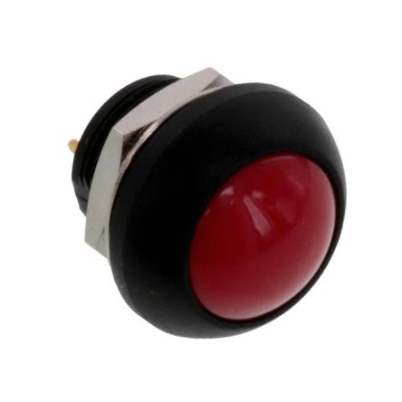 TE Connectivity PB6 Series Push Button Switch, (On)-Off, Panel Mount, SPST - NO, 50 V dc, 125V ac, IP68 [PB6B2RS3M4CAL00]; 239-6689