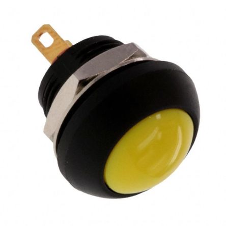 TE Connectivity PB6 Series Push Button Switch, (On)-Off, Panel Mount, SPST - NO, 50 V dc, 125V ac, IP68 [PB6B2RS5M2CAL00]; 239-6697