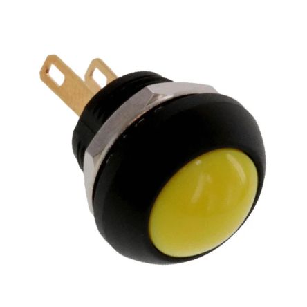 TE Connectivity PB6 Series Push Button Switch, (On)-Off, Panel Mount, SPST - NO, 50 V dc, 125V ac, IP68 [PB6B2RS5M3CAL00]; 239-6700