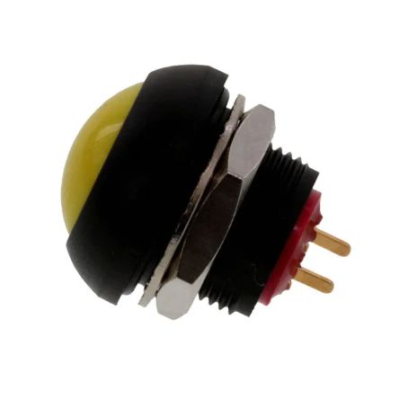 TE Connectivity PB6 Series Push Button Switch, (On)-Off, Panel Mount, SPST - NO, 50 V dc, 125V ac, IP68 [PB6B2RS5M4CAL00]; 239-6701