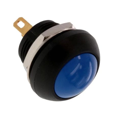 TE Connectivity PB6 Series Push Button Switch, (On)-Off, Panel Mount, SPST - NO, 50 V dc, 125V ac, IP68 [PB6B2RS7M2CAL00]; 239-6723