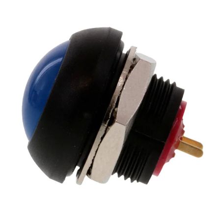 TE Connectivity PB6 Series Push Button Switch, (On)-Off, Panel Mount, SPST - NO, 50 V dc, 125V ac, IP68 [PB6B2RS7M4CAL00]; 239-6727
