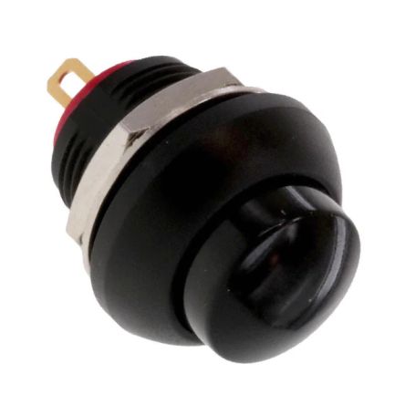 TE Connectivity PB7 Series Push Button Switch, On-(On), Panel Mount, SPST - NC, 50 V dc, 125V ac, IP68 [PB7B2HS2M1CAL00]; 239-6752