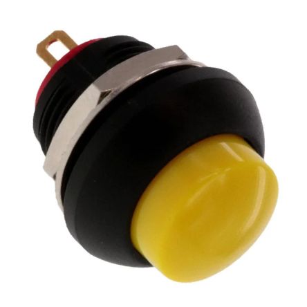 TE Connectivity PB7 Series Push Button Switch, On-(On), Panel Mount, SPST - NC, 50 V dc, 125V ac, IP68 [PB7B2HS5M1CAL00]; 239-6760