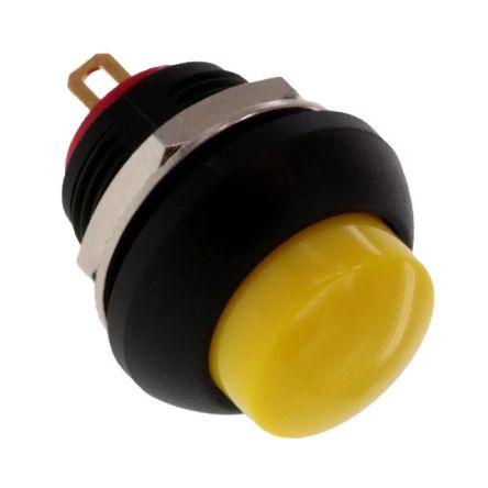 TE Connectivity PB7 Series Push Button Switch, On-(On), Panel Mount, SPST - NC, 50 V dc, 125V ac, IP68 [PB7B2HS6M1CAL00]; 239-6765
