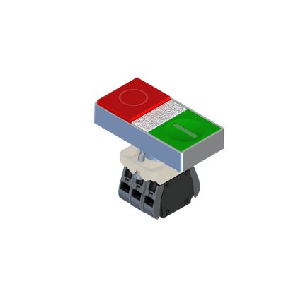 RS PRO Illuminated Push Button Complete Unit, 22.5mm Cutout, 1NO + 1NC [0]; 239-8188