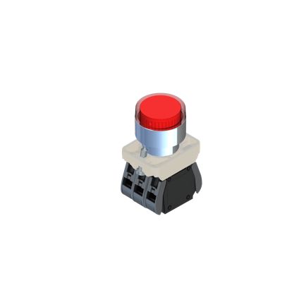 RS PRO Illuminated Push Button Complete Unit, 22.5mm Cutout, 1NO + 1NC [0]; 239-8189