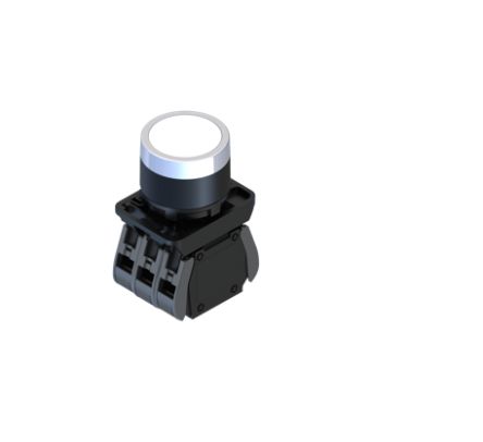 RS PRO Illuminated Push Button Complete Unit, 22.5mm Cutout, 1NO + 1NC [0]; 239-8209