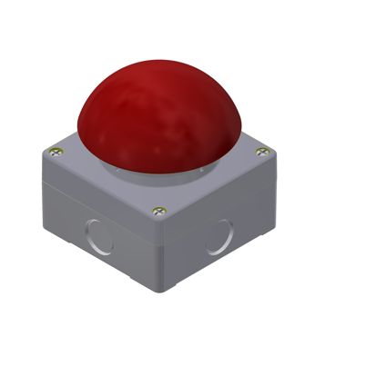 RS PRO Push Button Complete Unit, 94mm Cutout, 1NO + 1NC [0]; 239-8212