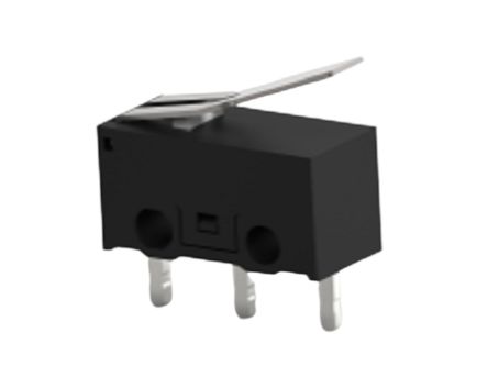 TE Connectivity Lever Snap Action Micro Switch, PCB Terminal, 0.1A at 30VDC, SPDT [SAJ101XBL0N74SDTPTQ]; 239-8328
