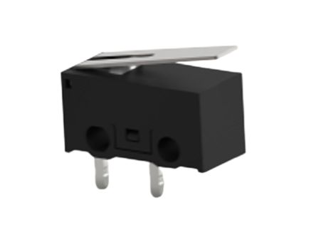 TE Connectivity Lever Snap Action Micro Switch, PCB Terminal, 0.1A at 30VDC, SPST [SAJ101XHL0N74SNOPTQ]; 239-8339