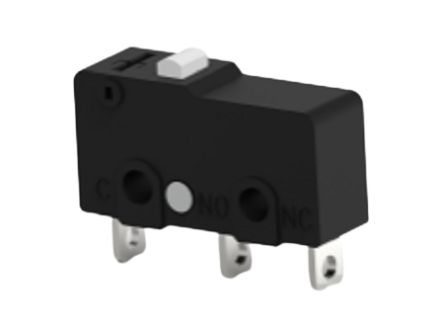 TE Connectivity Pin Plunger Snap Action Micro Switch, Solder Terminal, 3A at 30VDC, 3A at 250VAC, 5A at 125VAC, SPDT [SAJ25YXPP0147SDTSEQ]; 239-8383