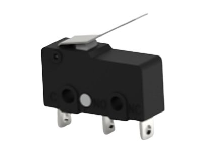 TE Connectivity Lever Snap Action Micro Switch, Solder Terminal, 3A at 30VDC, 3A at 250VAC, 5A at 125VAC, SPDT [SAJ25YXUL1147SDTSEQ]; 239-8388