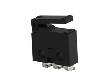 TE Connectivity Lever Snap Action Micro Switch, Right Angle PCB Terminal, 0.5A at 30VDC, SPDT [SAJ405XHL0N30SDTSRQ]; 239-8399
