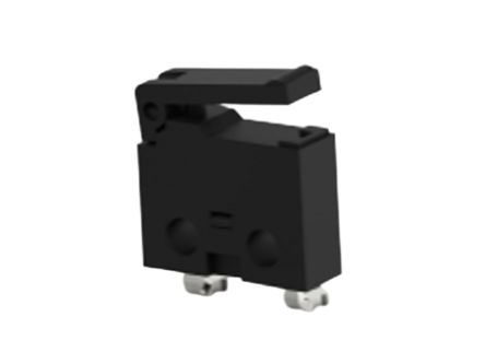 TE Connectivity Lever Snap Action Micro Switch, Right Angle PCB Terminal, 0.5A at 30VDC, SPST [SAJ405XHL0N30SNCSRQ]; 239-8410