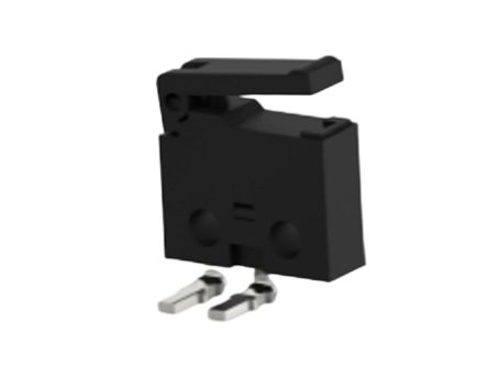 TE Connectivity Lever Snap Action Micro Switch, Left Angle PCB Terminal, 0.5A at 30VDC, SPST [SAJ405XHL0N30SNOLLQ]; 239-8413