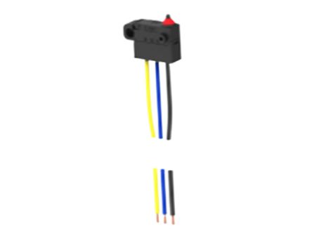 TE Connectivity Pin Plunger Snap Action Micro Switch, Pre-wired Terminal, 3A at 125VAC, SPDT, IP67 [SAJ53YXPP0STDSDTFLQ]; 239-8427