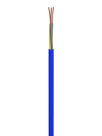 RS PRO Arctic Grade 1.5 mm² 3 Core Power Cable, Blue PVC, 50m [0]; 239-8429