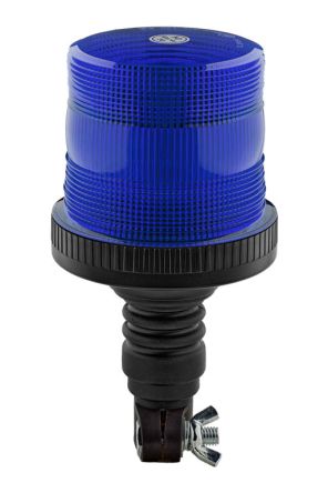 RS PRO Blue Flashing Beacon, 10 → 110 V, Base Mount, LED Bulb [0]; 239-9233