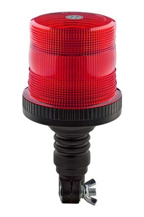 RS PRO Red Flashing Beacon, 10 → 110 V, Base Mount, LED Bulb [0]; 239-9235